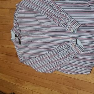 Tailorbyrd XL Mens stripe shirt Red/White/Blue